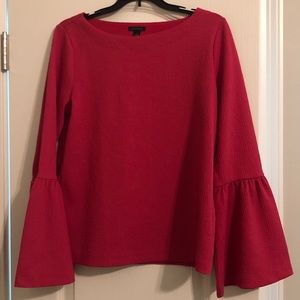 Pink Bell-sleeved Top